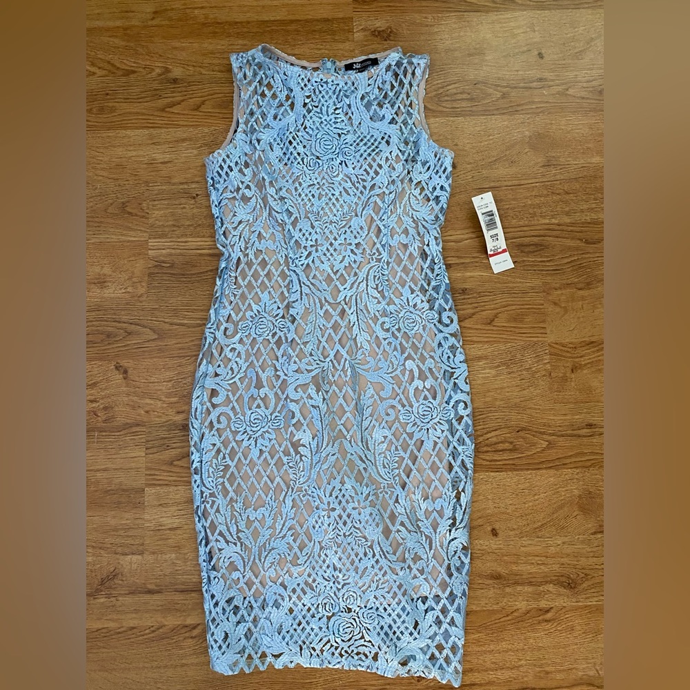 Blue Lace Dress